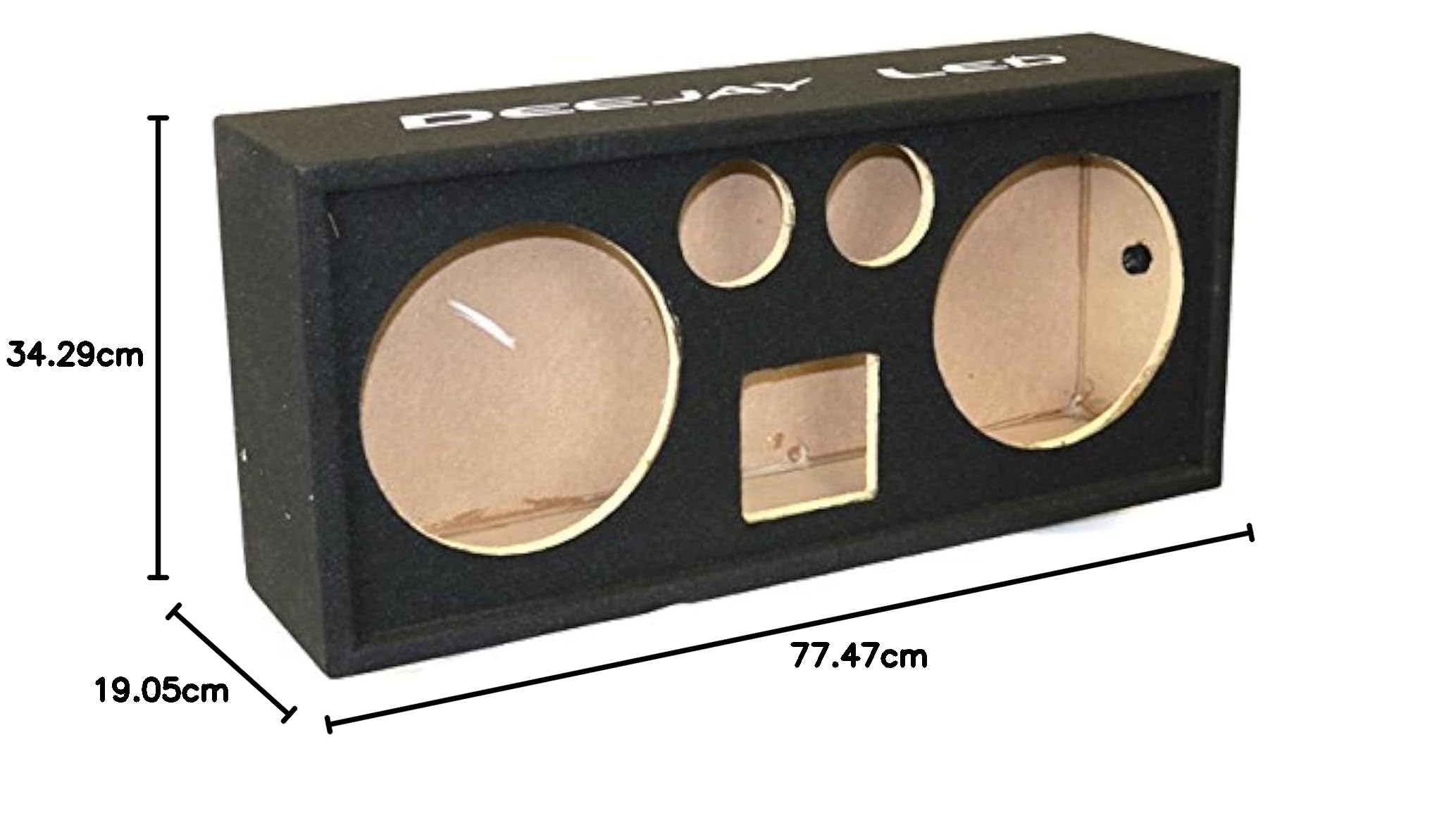 DEEJAY LED Chuchera Holds Two 10-in Woofers Plus One Horn Plus Two